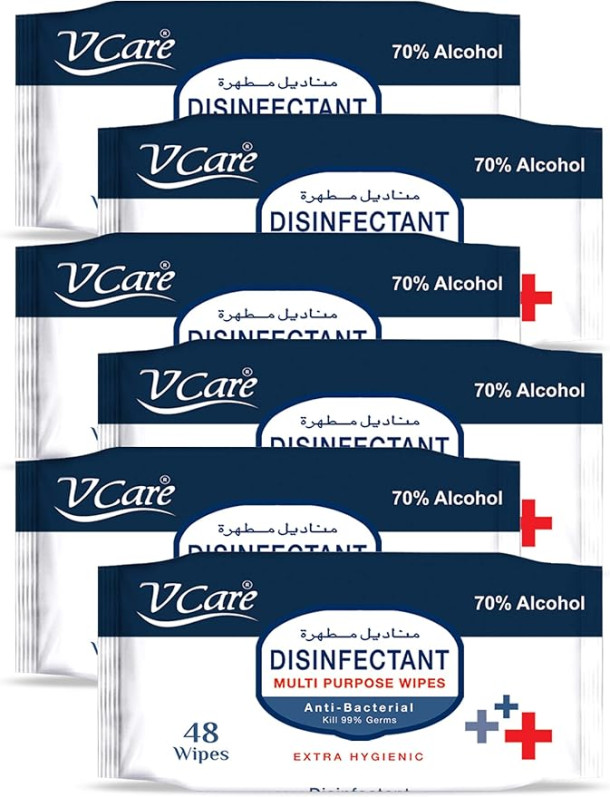 Surface disinfectant wipes 10 X 6