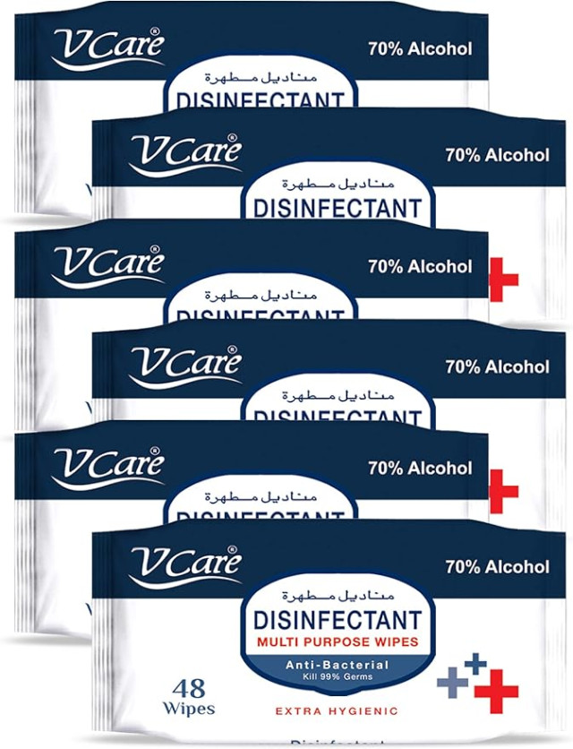 Surface disinfectant wipes 10 X 6