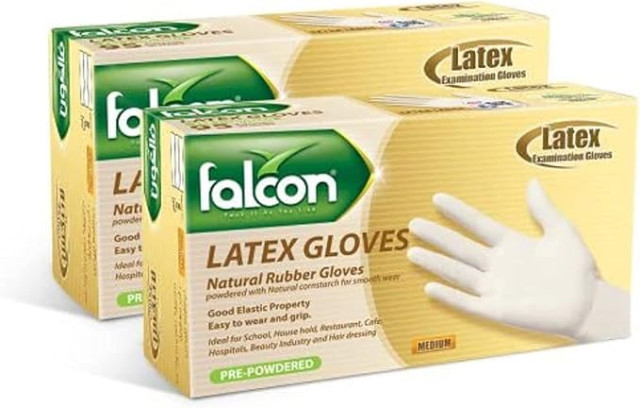 Falcon Latex Gloves (20 Packs x 100 Pieces)