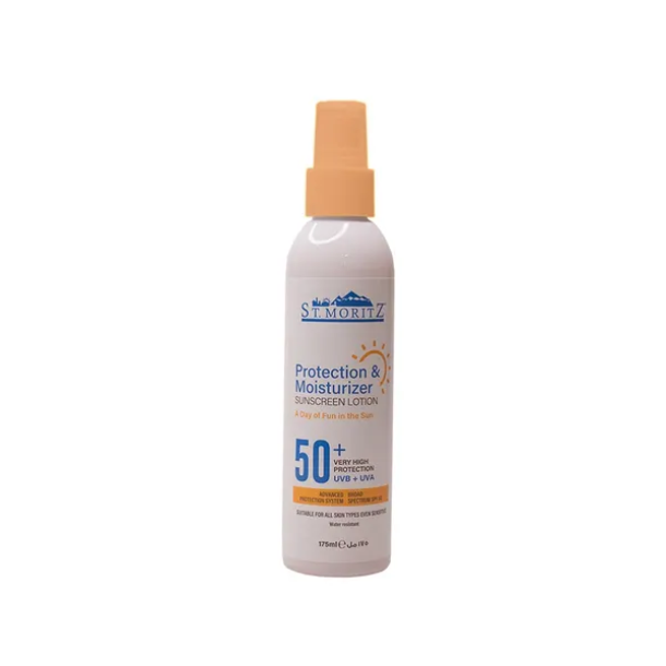St Moritz Protection & Moisturizer Sunscreen Lotion SPF 50+ | 175ml
